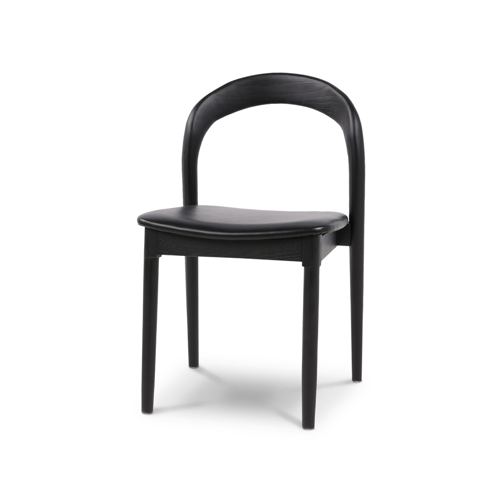 [440020000002] Silla Bryn (PU Negro, Olmo Negro Rústico)