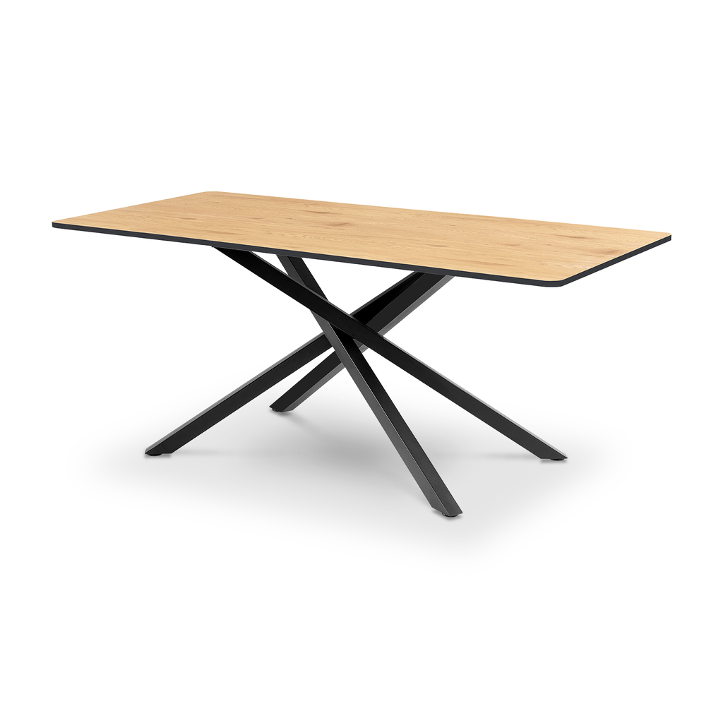 [550010000001] Mesa Comedor Orizon (Spring, Negro Mate, 180 cm X 90 cm)