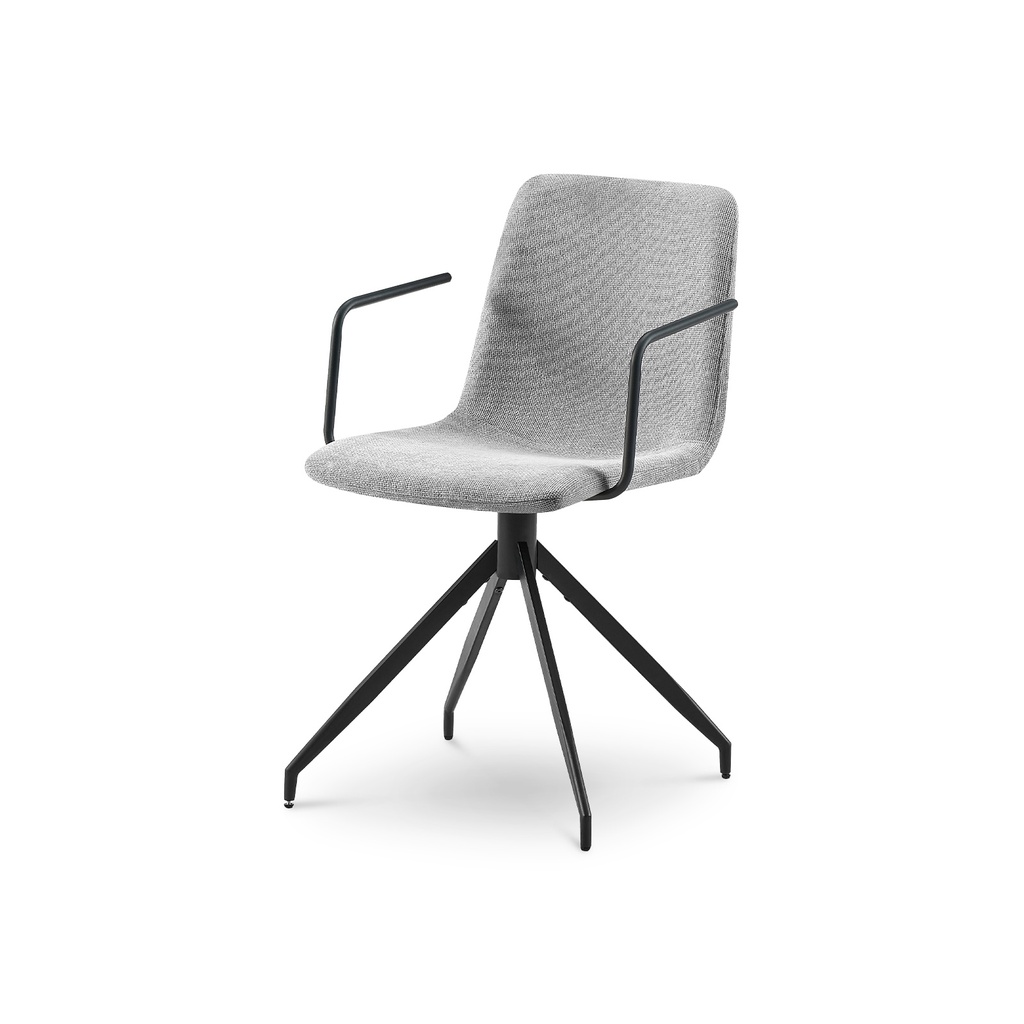 [550010000004] Silla Naya (Larka Grey, Negro Mate)