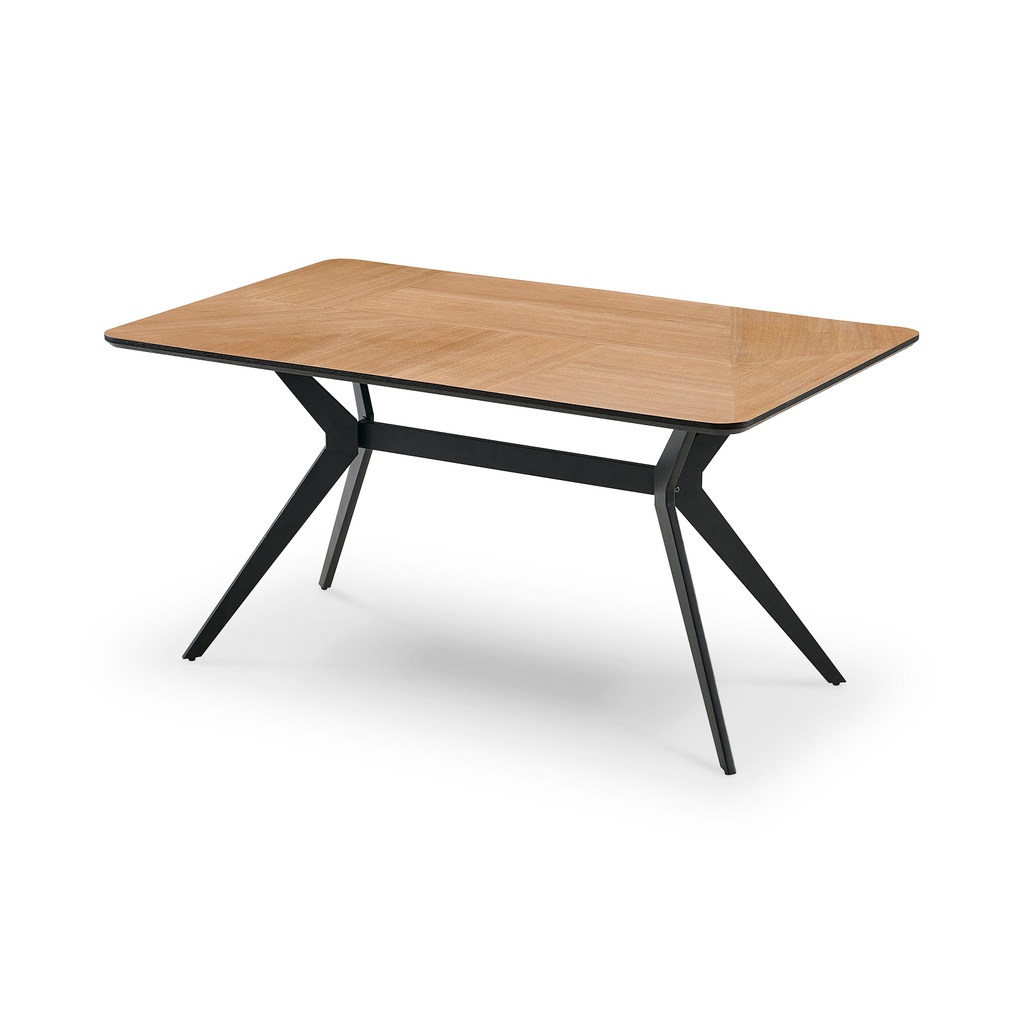 [550010000006] Mesa Comedor Arbor (Spring, Negro Mate, 150 cm X 90 cm)