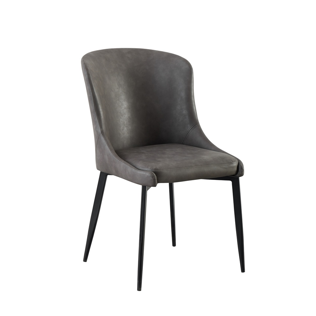 [550020000001] Silla Astra (PU Sierra Slate, Negro Mate)