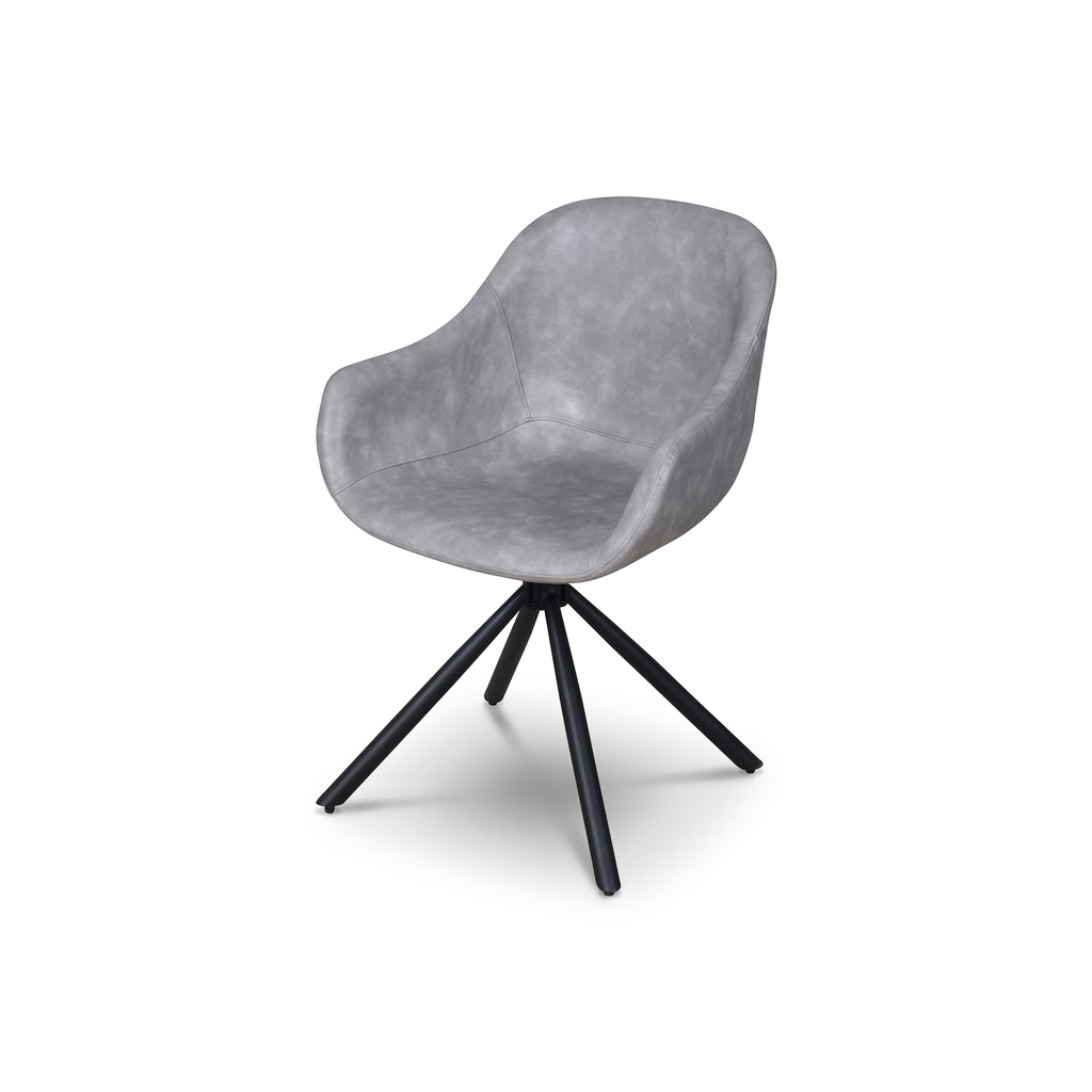 [550020000004] Silla Verax (PU Sierra Mist, Negro Mate)